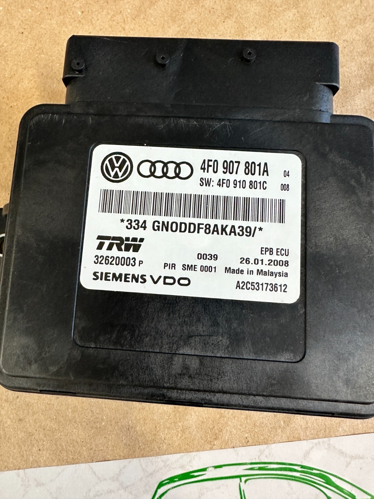 AUDI A6 STEUERGERÄT ELEKTROMECHANISCHE FESTELLBREMSE 4F0907801A B,C,D fast Neu.. - Obrázek 7