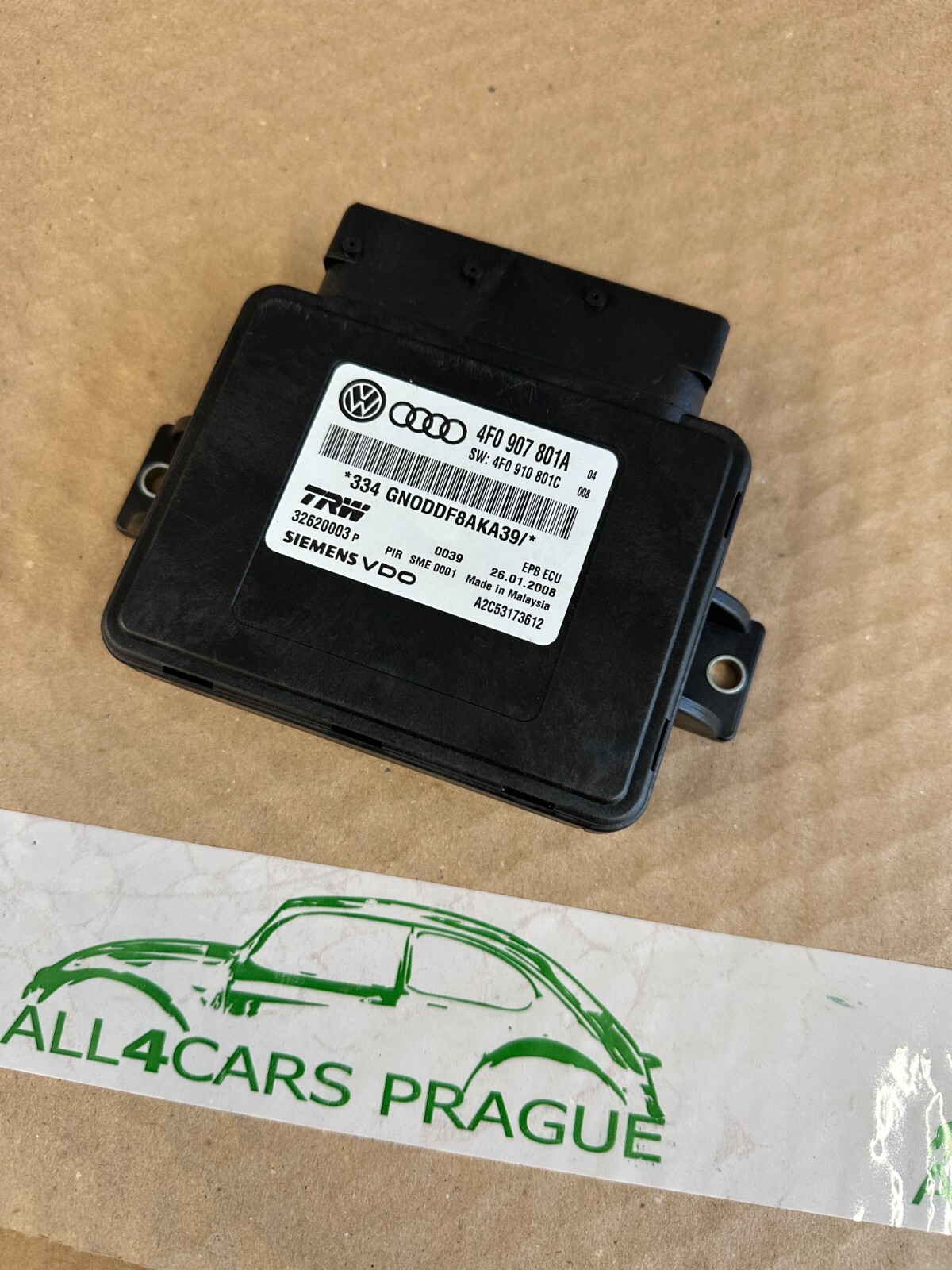 AUDI A6 STEUERGERÄT ELEKTROMECHANISCHE FESTELLBREMSE 4F0907801A B,C,D fast Neu.. - Obrázek 9