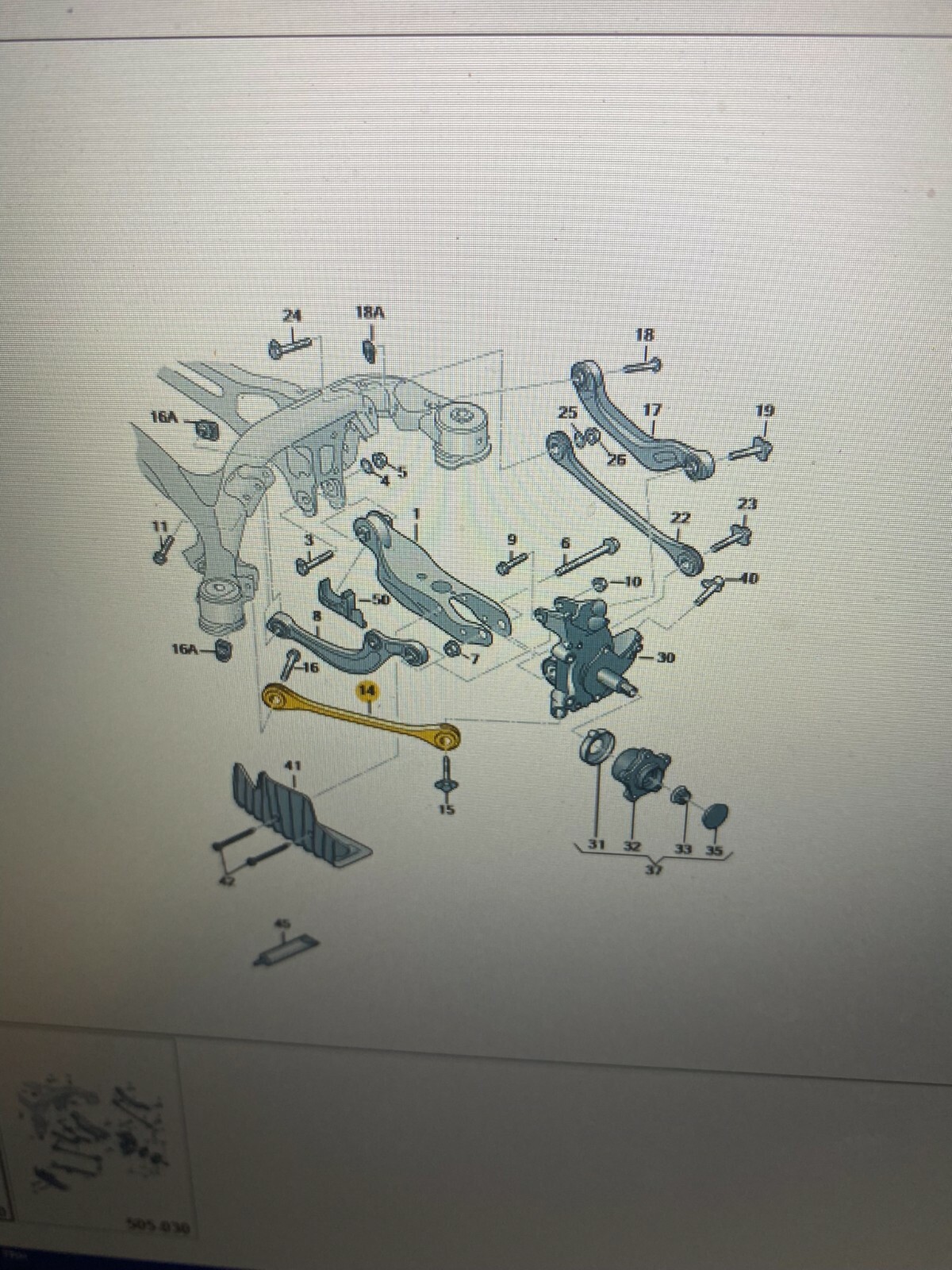 AUDI A6/S6/RS6R,A7/RS7,Q5,Q7,Q8/RSQ8,ETRON QUERLENKER HINTEN RECHTS 4M0505292F - Obrázek 7