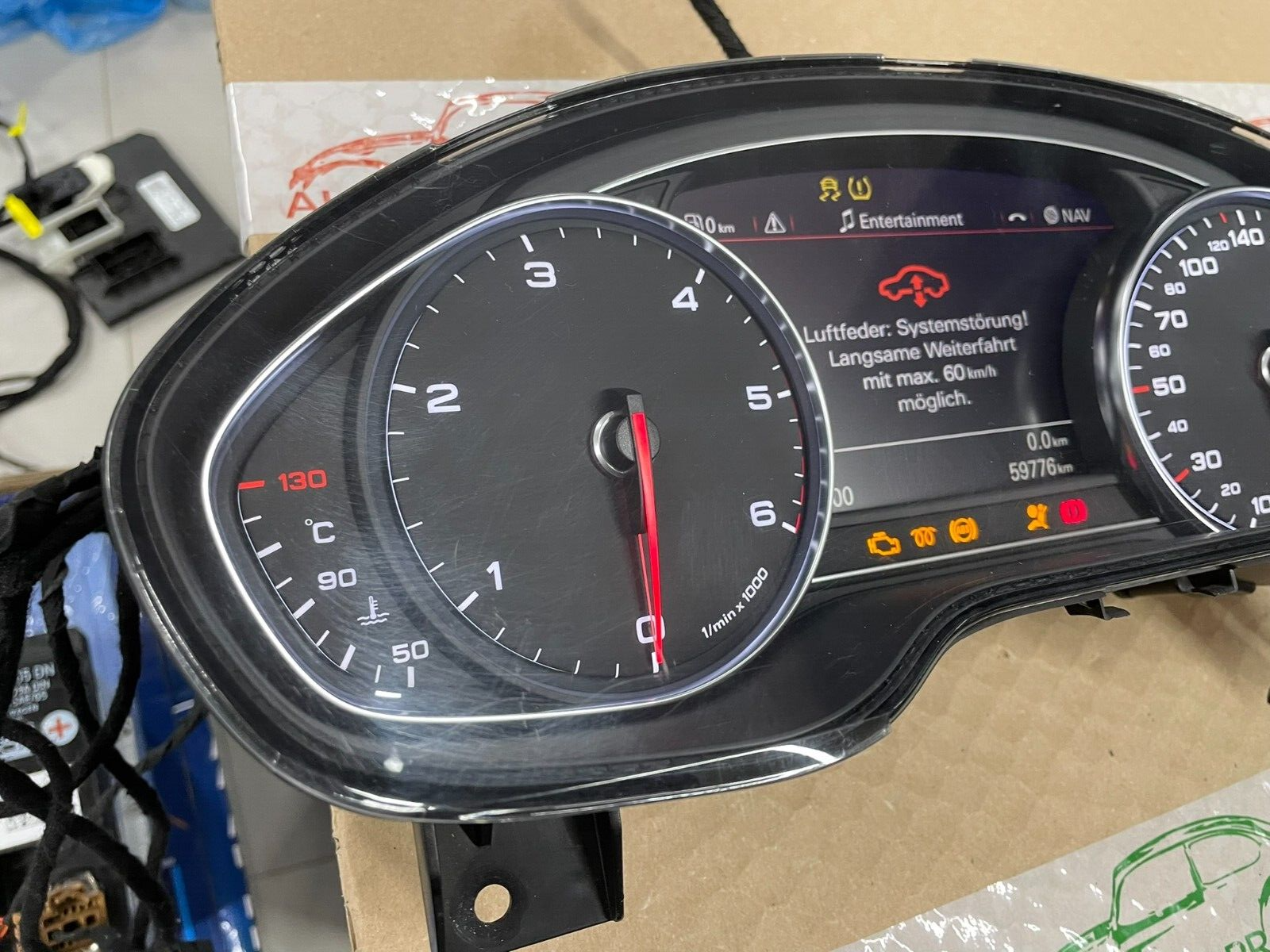 AUDI A8 4H TDI DIESEL TACHO KOMBIINSTRUMENT 4H0920900A = 4H0920900F FAST NEU ... - Obrázek 11