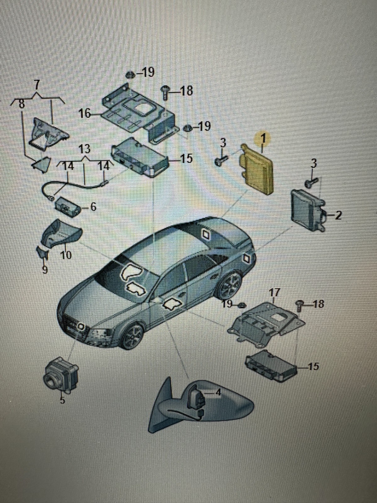AUDI A8 STEUERGERÄT SPURWECHSELASSISTENT 4H0907566 Fast Neu demo.vom Test Wagen - Obrázek 4