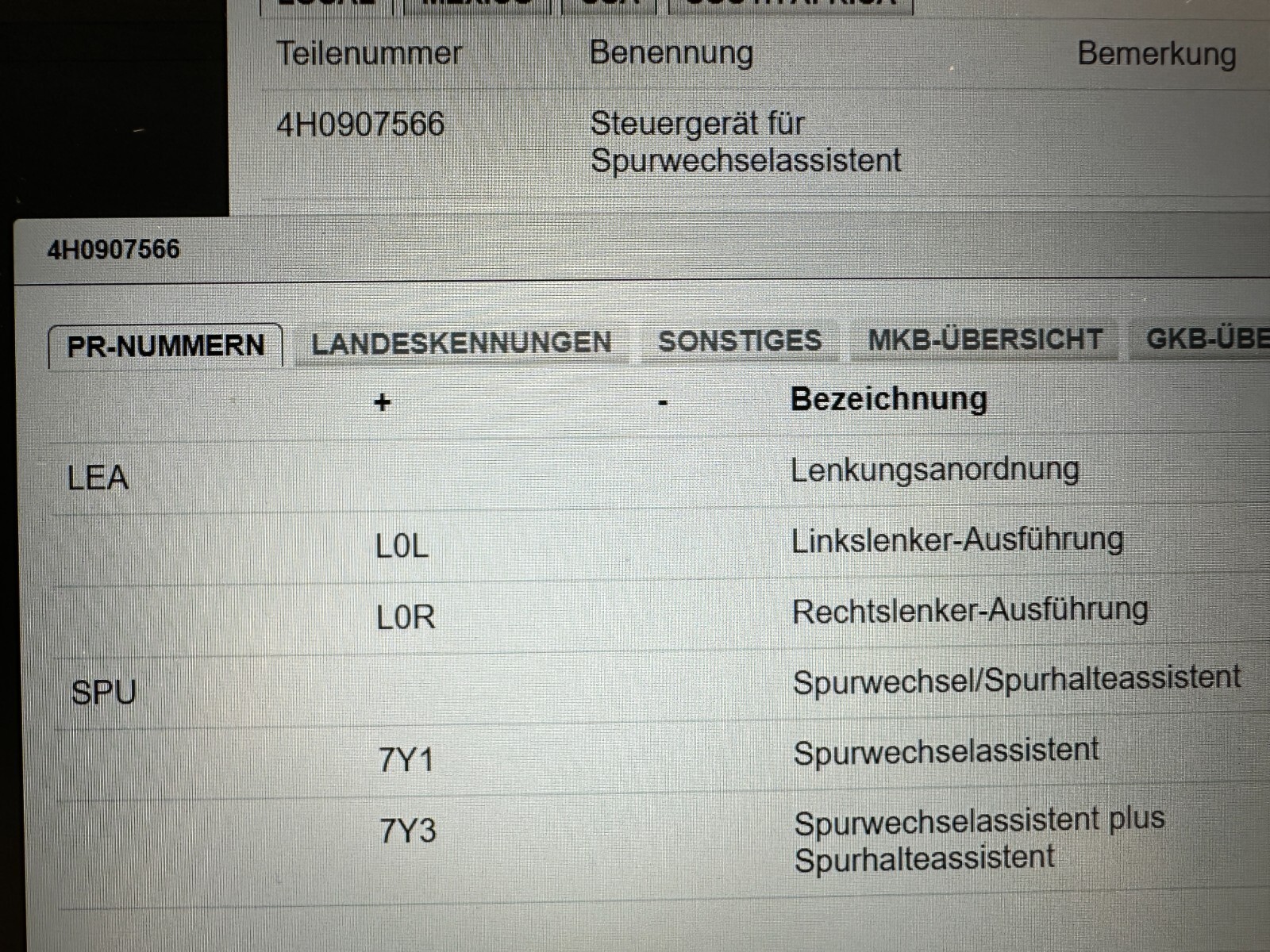 AUDI A8 STEUERGERÄT SPURWECHSELASSISTENT 4H0907566 Fast Neu demo.vom Test Wagen - Obrázek 6