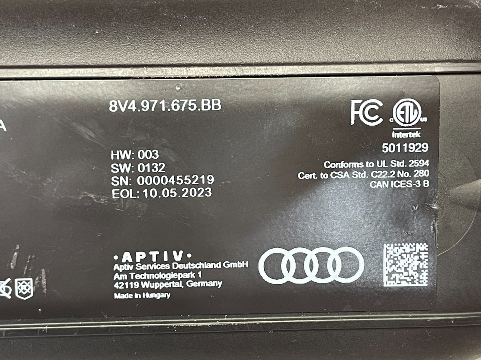 AUDI CHARGER MIT LADEKABEL FÜR AUDI ELEKTRO AUTOS 8V4971675BB 9.6 KW ORIG.AUDI ! - Obrázek 3