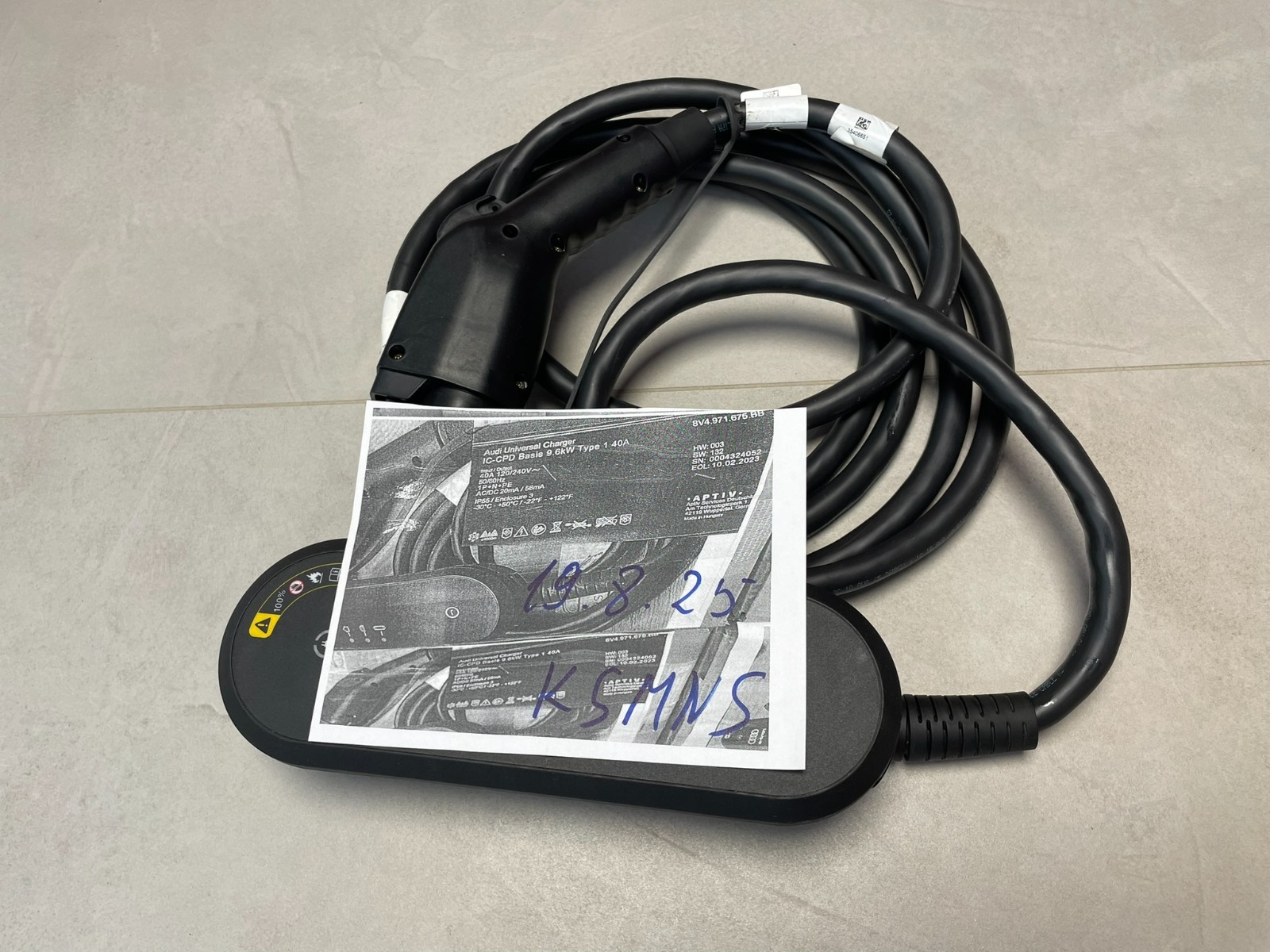 AUDI CHARGER MIT LADEKABEL FÜR AUDI ELEKTRO AUTOS 8V4971675BB 9.6 KW ORIG.AUDI ! - Obrázek 25