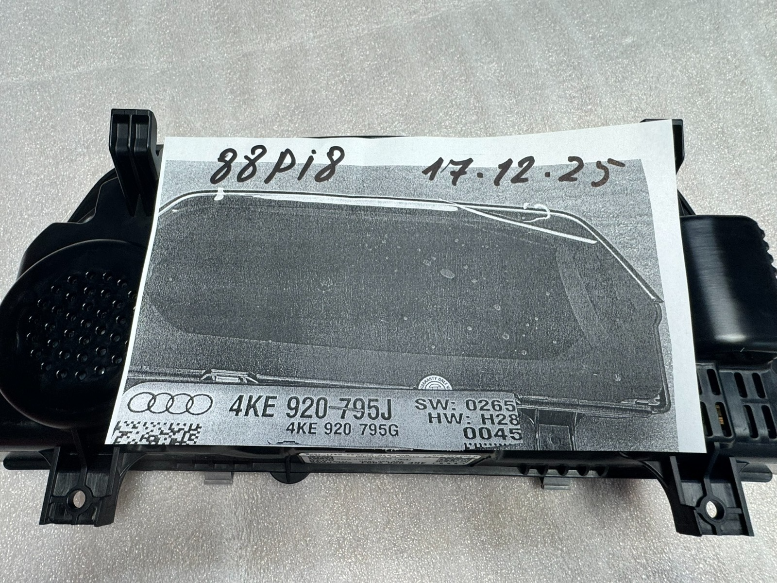 AUDI E-TRON , AUDI E-TRON GT KOMBIINSTRUMENT VIRTUAL COCKPIT 4KE920795J NEU 0-KM - Obrázek 22