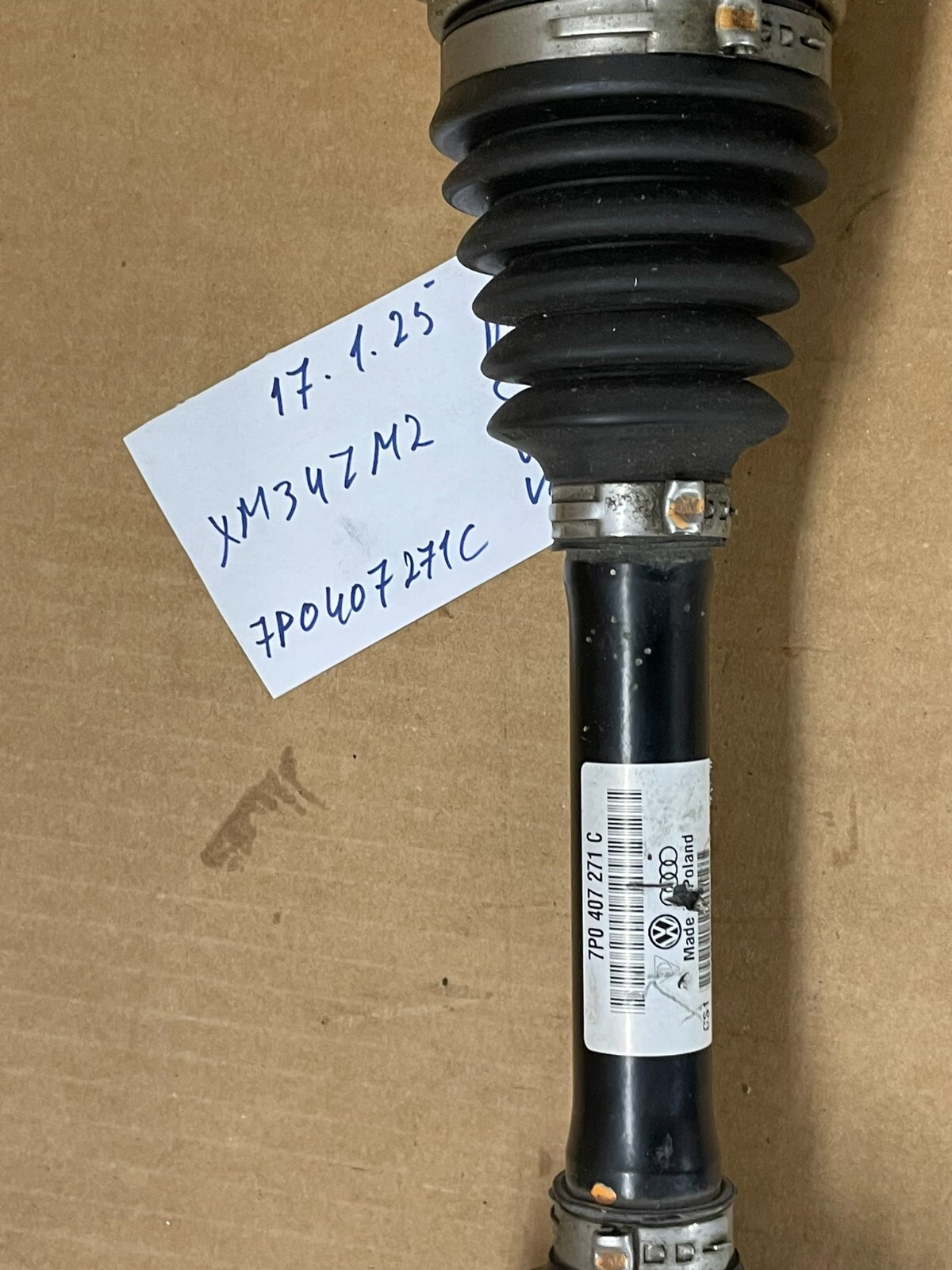 AUDI Q7 4L VW TOUAREG 7P GELENKWELLE 7P0407271C FAST NEU TEST WAGEN ORIG.VW TEIL - Obrázek 9