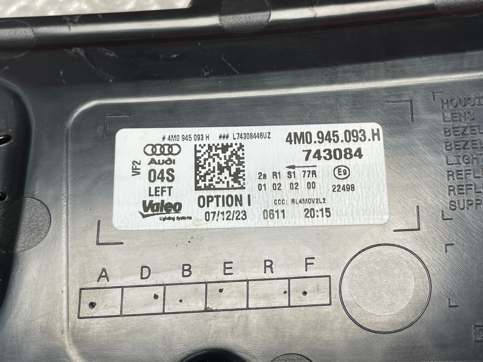 AUDI Q7 4M FACELIFT 2020-2025 RÜCKLEUCHTE LED LAMPE LINKS 4M0945093H ORIG.NEU - Obrázek 3