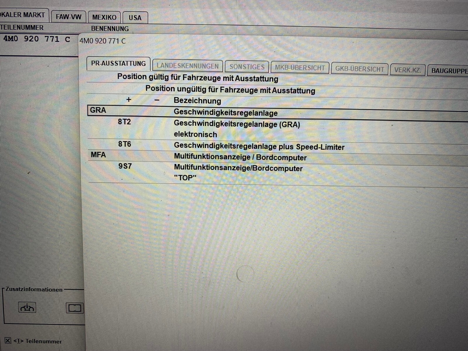 AUDI Q7 4M KOMBIINSTRUMENT 4M0920771C ORIGINAL NEU!! 0KM - Obrázek 10