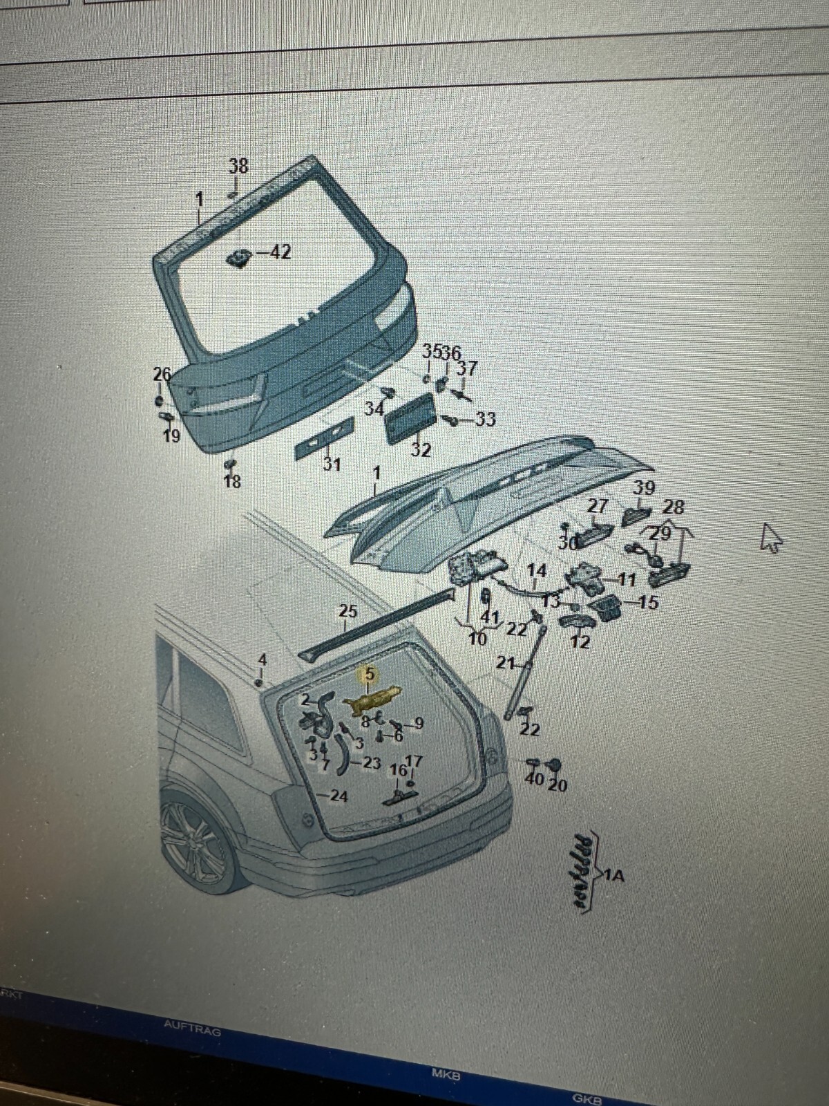 AUDI Q7 ANTRIEBSEINHEIT FÜR ELEKTRISCHE HECKKLAPPE HINTEN RECHTS 4M0827852D NEU - Obrázek 9