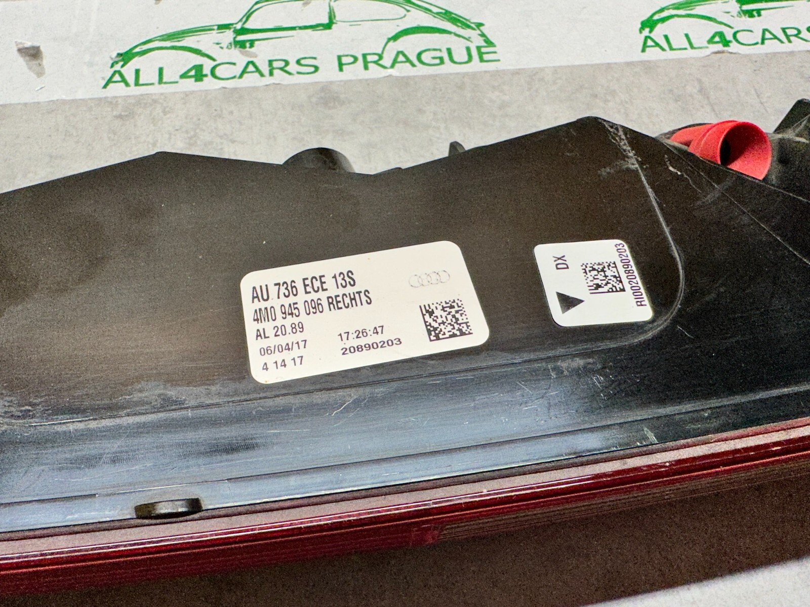 AUDI Q7 SCHLUSSLEUCHTE RÜCKLEUCHTE RÜCKLICHT RECHTS 4M0945096 ORIGINAL - Obrázek 10