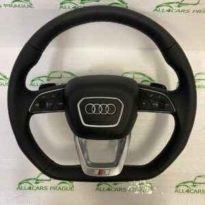 AUDI Q7,Q8 4M S SPORT STEERING WHEEL FLAT BOTTOM PADDLES 4M8419091AC QQT