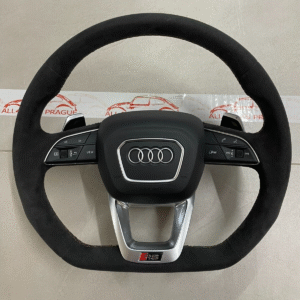 AUDI RSQ8 SQ8 Q7 SQ7 4M RS LENKRAD ABGEFLACHT RS SCHALTWIPPEN ALCANTARA FAST NEU