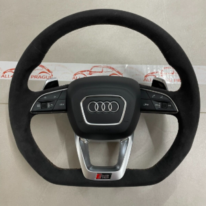 AUDI RSQ8 SQ8 Q7 SQ7 4M RS LENKRAD ABGEFLACHT RS SCHALTWIPPEN ALCANTARA FAST NEU