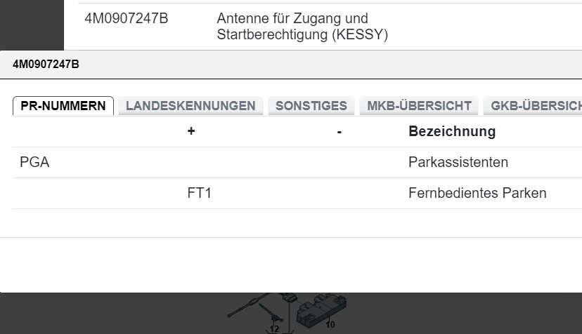 AUDI VW ANTENNE FÜR ZUGANG STARTBERECHTIGUNG (KESSY) 4M0907247B Fast Neu d Test - Obrázek 5