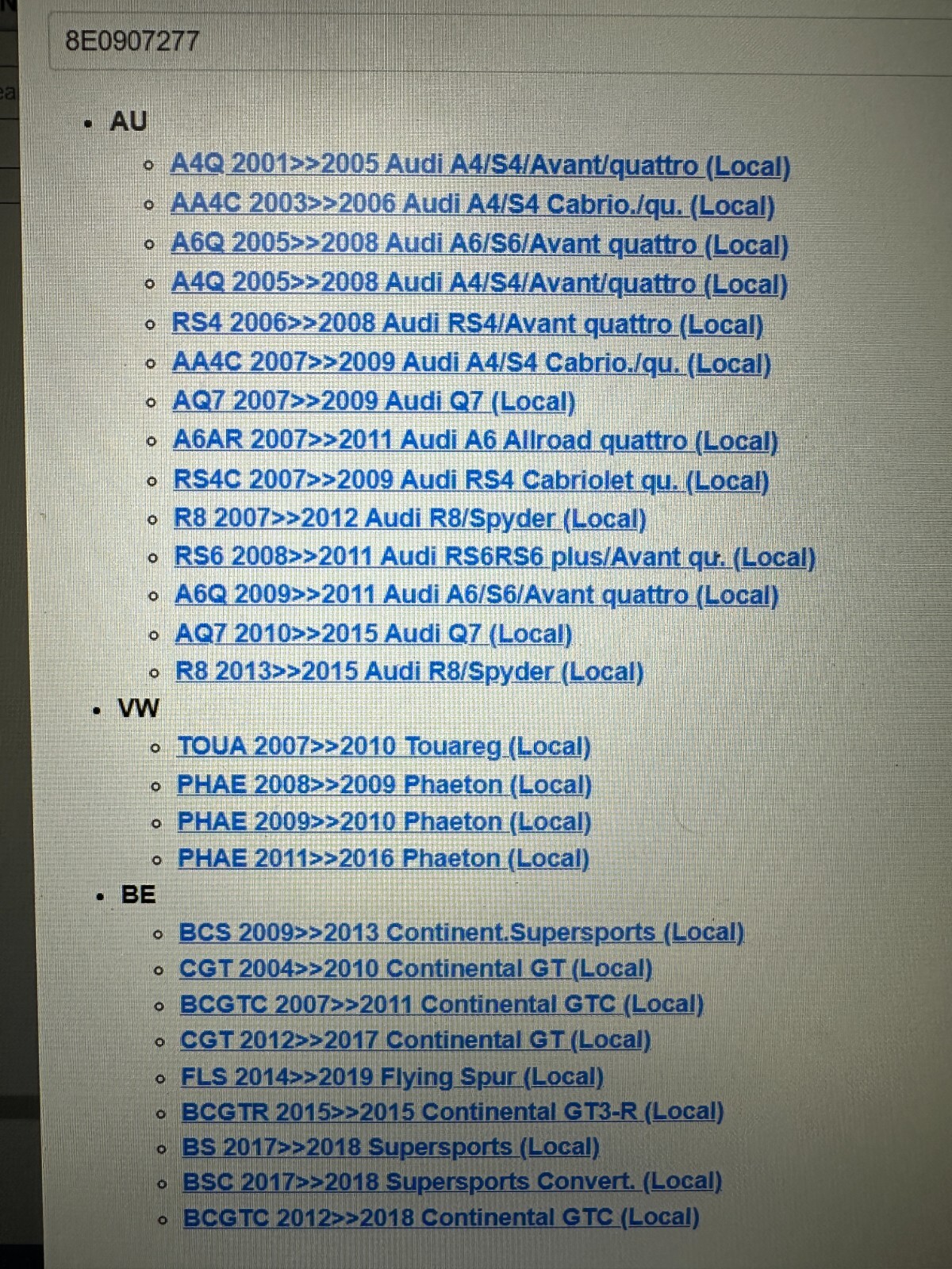 AUDI VW BENTLEY ANTENNE REIFENDRUCKKONTROLLE 8E0907277 Fast Neu dem vom Test Car - Obrázek 4