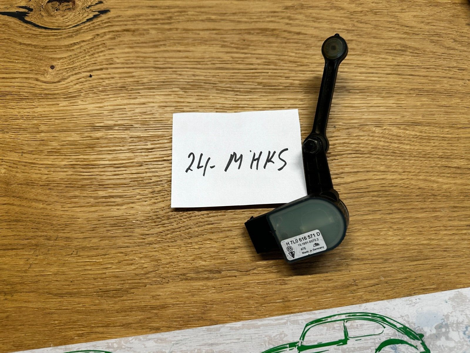 AUDI VW PORSCHE NIVEAUSENSOR-GESTÄNGE FAHRZEUGE MIT LUFTFEDERUNG 7L0616571D ORIG - Obrázek 13