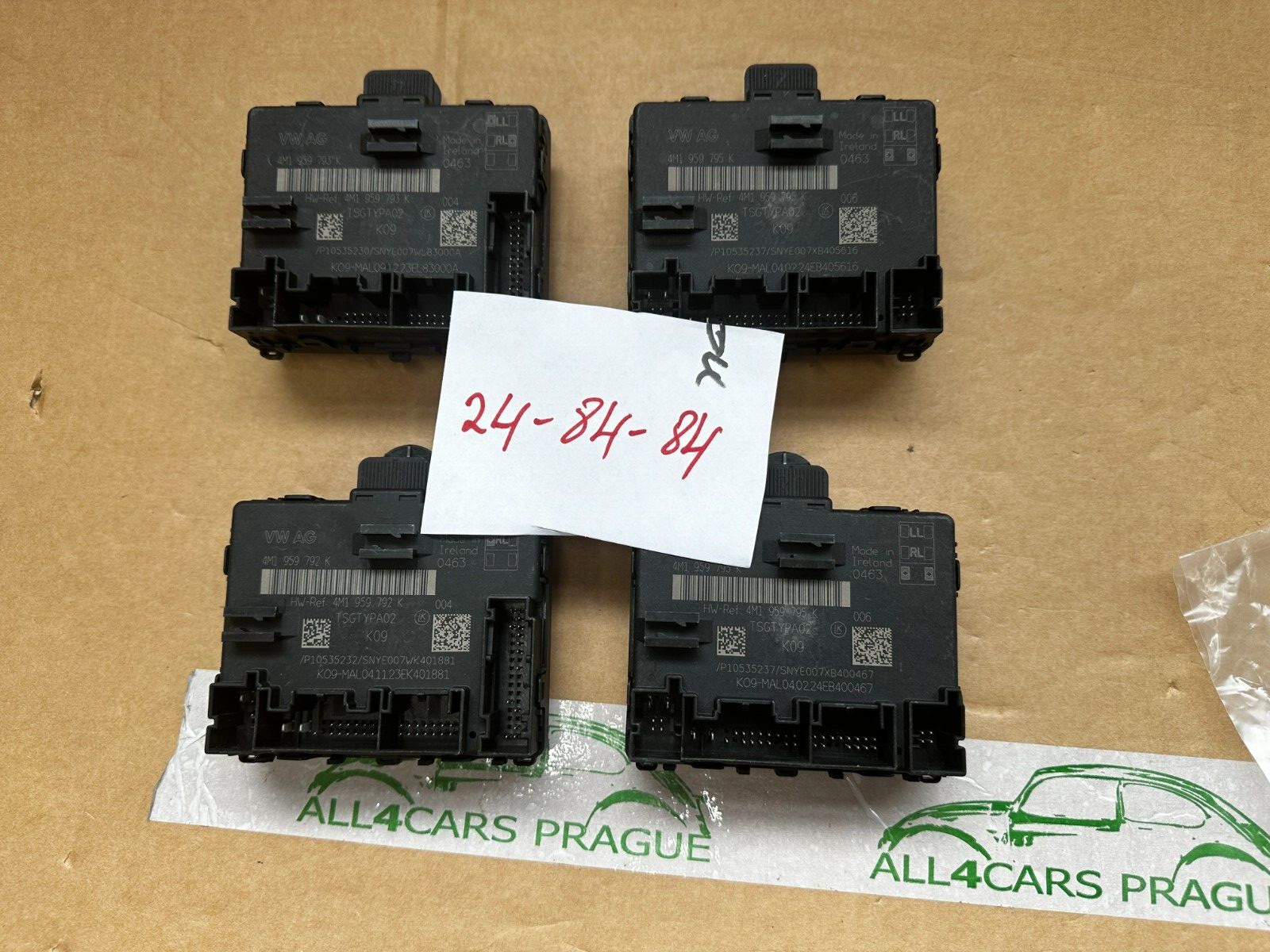 AUDI VW TÜRSTEUERGERÄT SATZ 4M1959792K 4M1959793K 4M1959795K 4M1959795K NEU ORIG - Obrázek 13