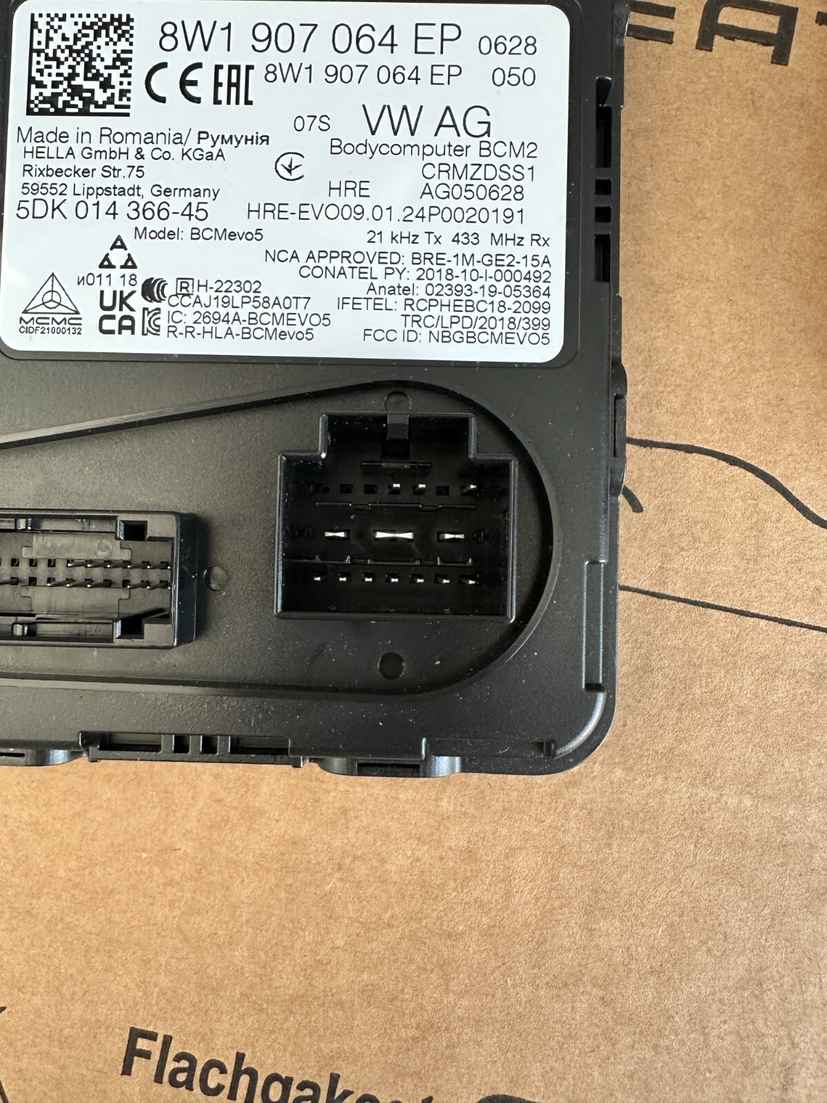 BCM AUDI A4 A5 Q7 Q8 E-TRON - BCM ZENTRAL STEUERGERÄT 8W1907064EP - Obrázek 5