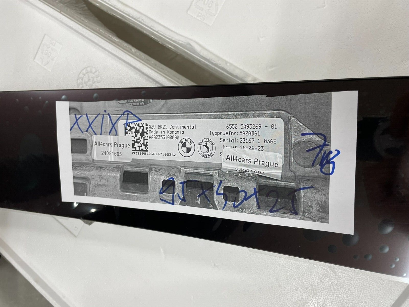 BMW G60, G61, G90 TACHOMETER CLUSTER LCD NAVIGATION 6550 5A93269-01 ORIG.NEW - Obrázek 12