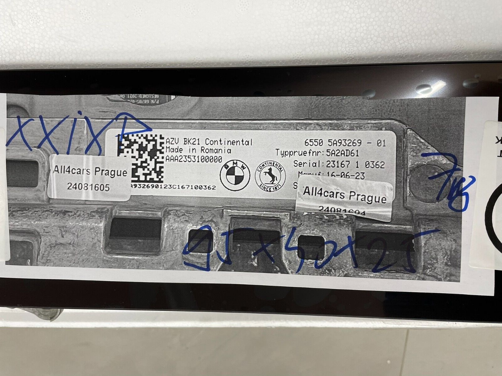 BMW G60, G61, G90 TACHOMETER CLUSTER LCD NAVIGATION 6550 5A93269-01 ORIG.NEW - Obrázek 13