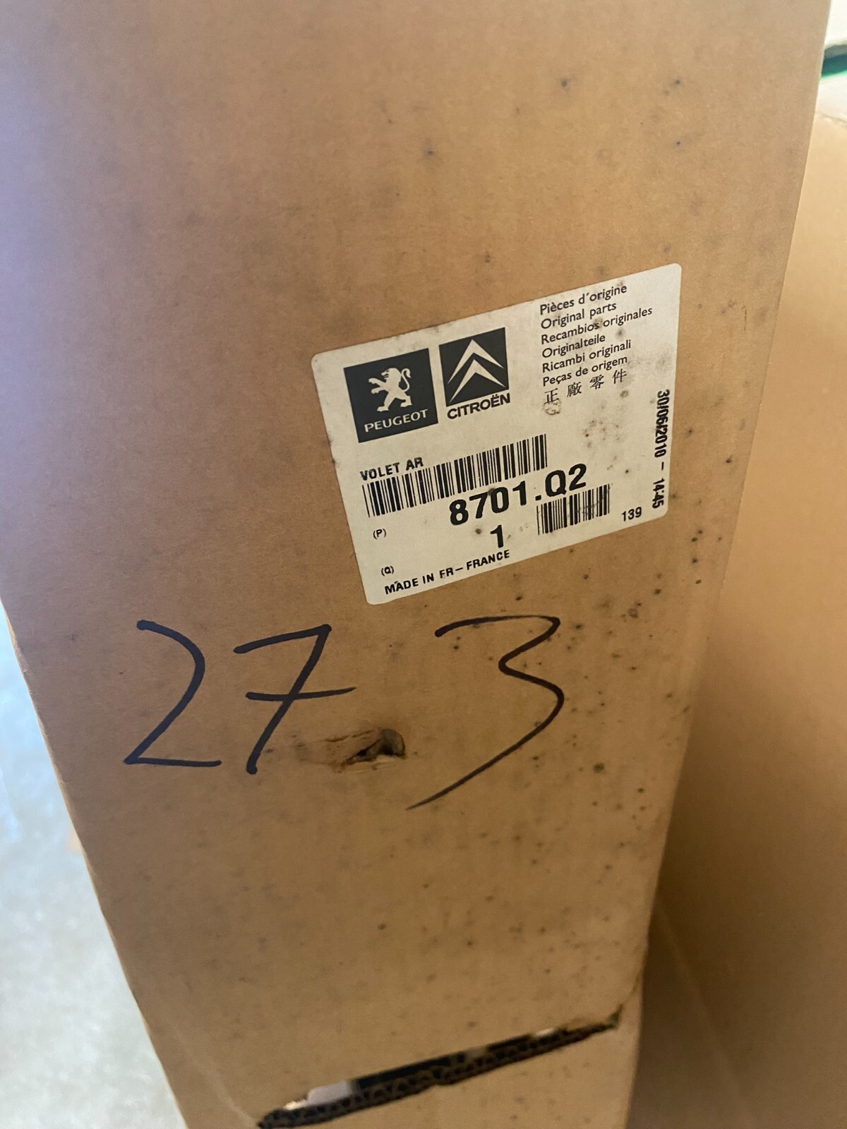 CITROËN C3 HECKKLAPPE 8701Q2 COUVERCLE DE PORTE ARRIÈRE CITROEN C3 ORIG. NEW !! - Obrázek 7