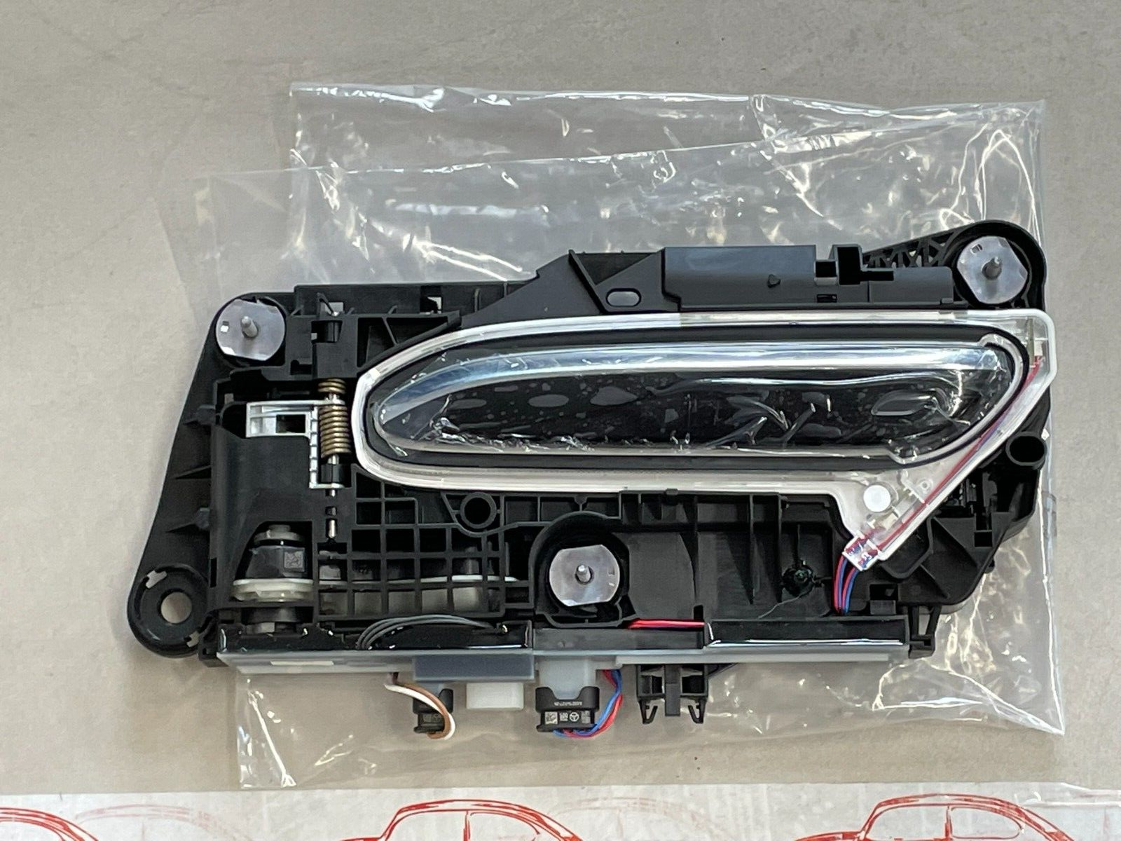 MERCEDES-BENZ S / EQS TÜRAUßENGRIFF HINTEN LINKS A0997609103 9197 SCHWARZ NEU - Obrázek 8