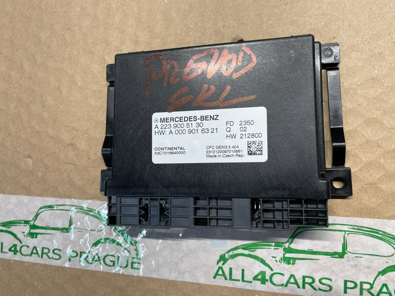 MERCEDES-BENZ W223 ANTRIEBSSTEUERGERÄT ANTRIEBSSTRANG A2239005130 dem v Test Car - Obrázek 3