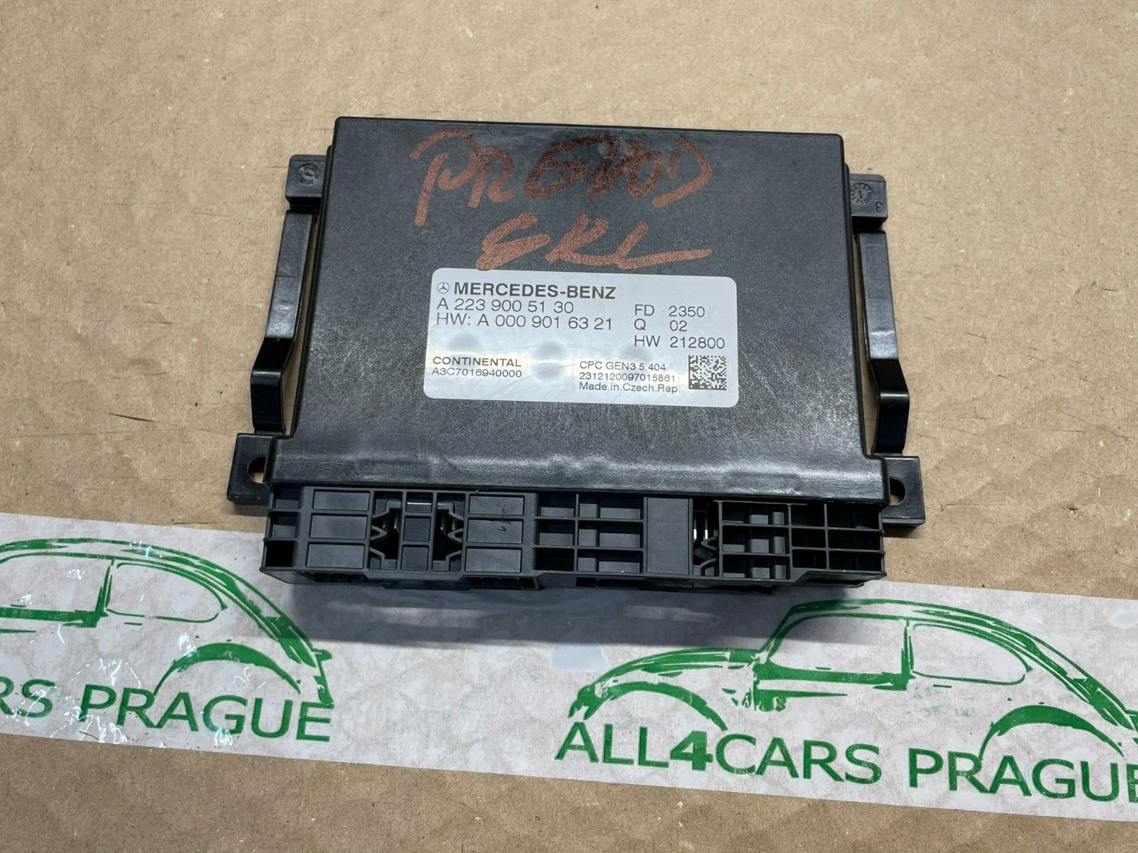 MERCEDES-BENZ W223 ANTRIEBSSTEUERGERÄT ANTRIEBSSTRANG A2239005130 dem v Test Car