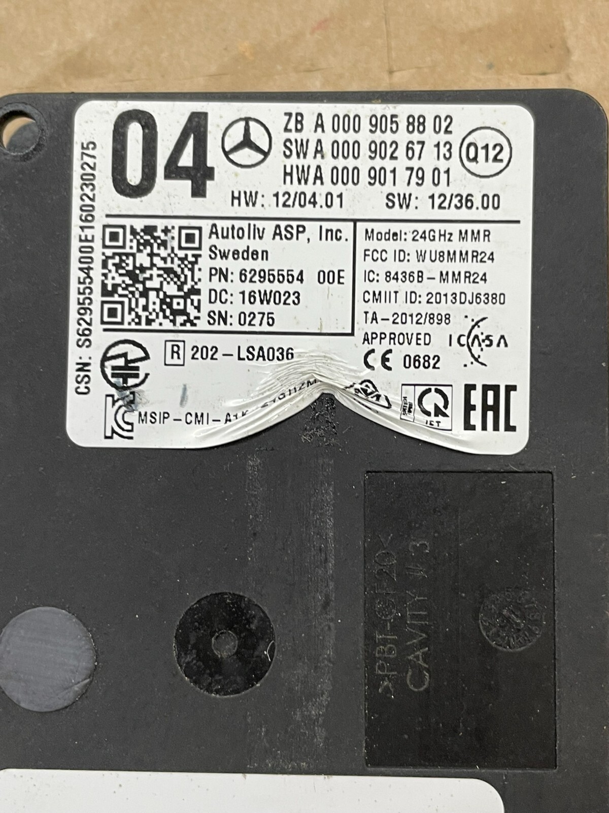 MERCEDES RADARSENSOR TOTWINKEL ASSISTENT A0009058802 Fast Neu Demont Test Wagen - Obrázek 7