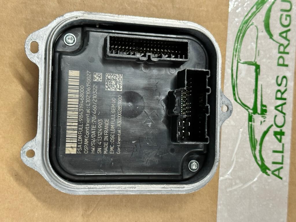 PEUGOT CITROEN SCHEINWERFER STEUERGERÄT LED-MODUL 984319468000 ORIGINAL NEU - Obrázek 6