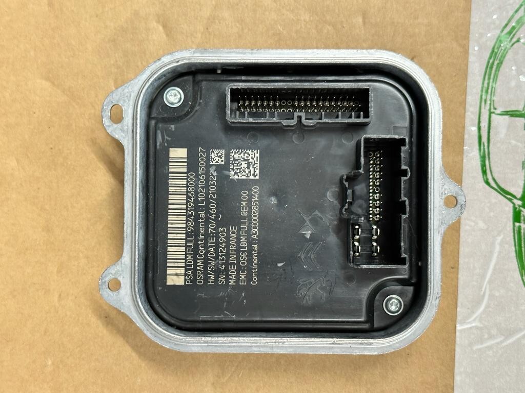 PEUGOT CITROEN SCHEINWERFER STEUERGERÄT LED-MODUL 984319468000 ORIGINAL NEU - Obrázek 8