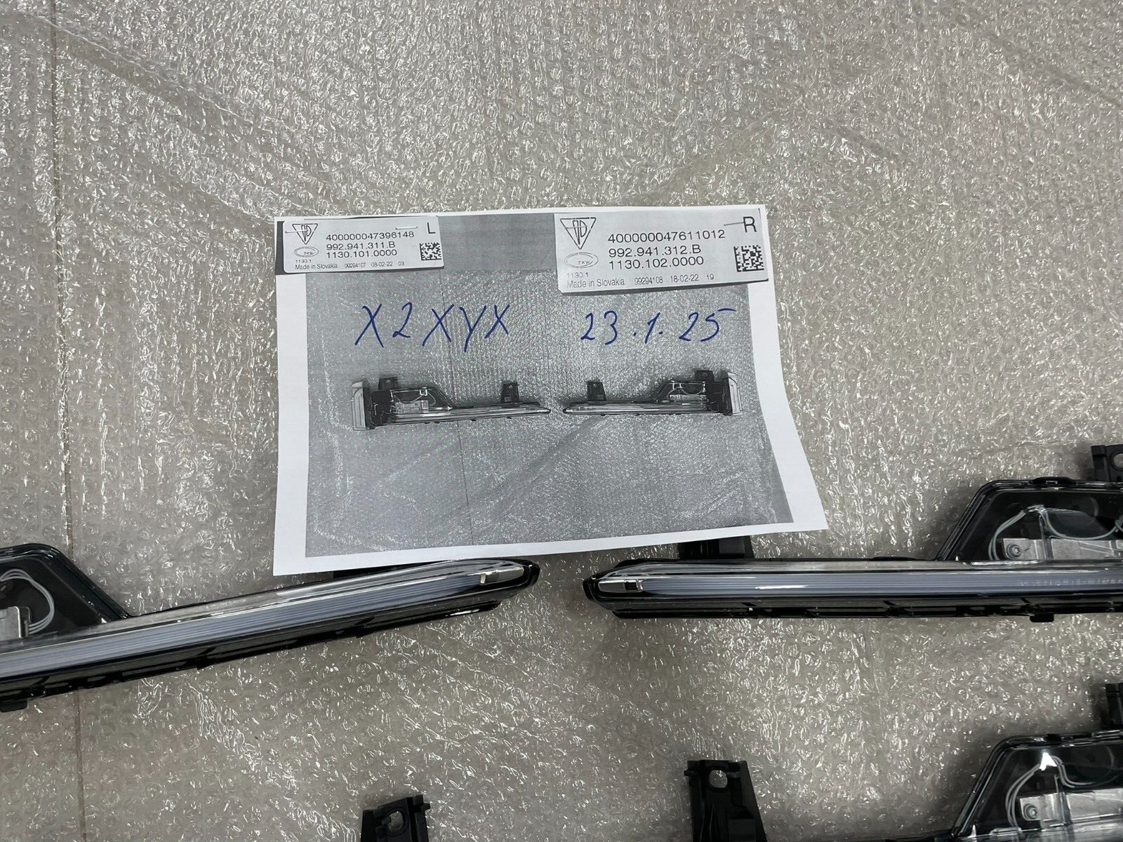 PORSCHE 911 992 LED TAG FAHRLICHT SCHEINWERFER L+R 992941311B 992941312B NEU - Obrázek 12