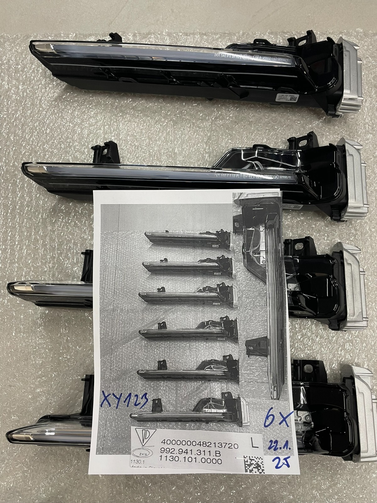 PORSCHE 992 LED TAG FAHRLICHT DAY LIGHT L 992941311B NEU PORSCHE ORIGINAL TEIL ! - Obrázek 10