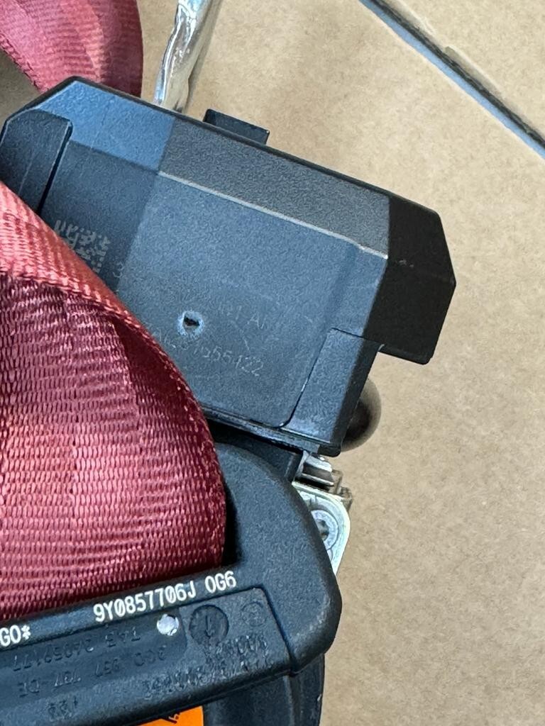 PORSCHE CAYENNE SICHERHEITSGURTEN FRONT 9Y0857706J 9Y0857705J RED COLOR ORIG.NEU - Obrázek 11