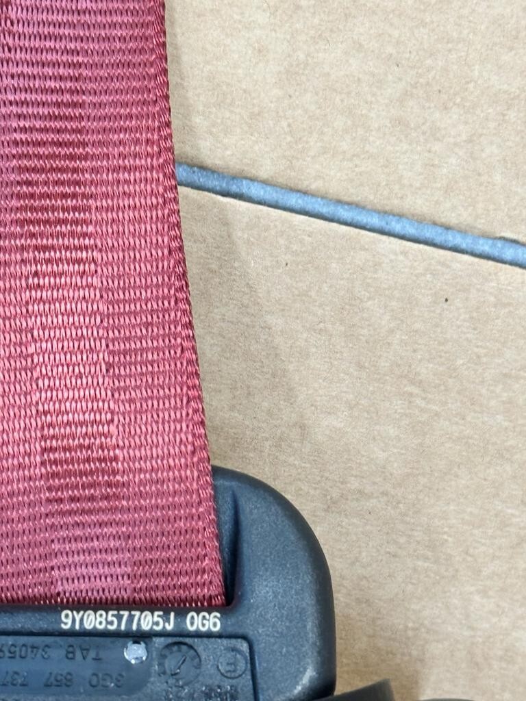 PORSCHE CAYENNE SICHERHEITSGURTEN FRONT 9Y0857706J 9Y0857705J RED COLOR ORIG.NEU - Obrázek 12