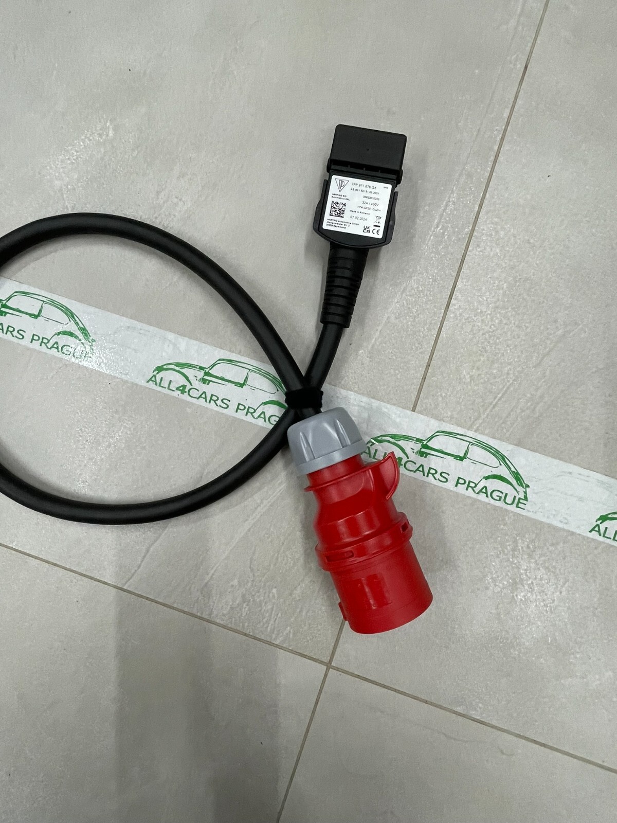 PORSCHE LADEKABEL FÜR NETZSTECKDOSE CEE 32A 3P 900MM GERADE 7PP971678GK ORIG.NEU - Obrázek 13