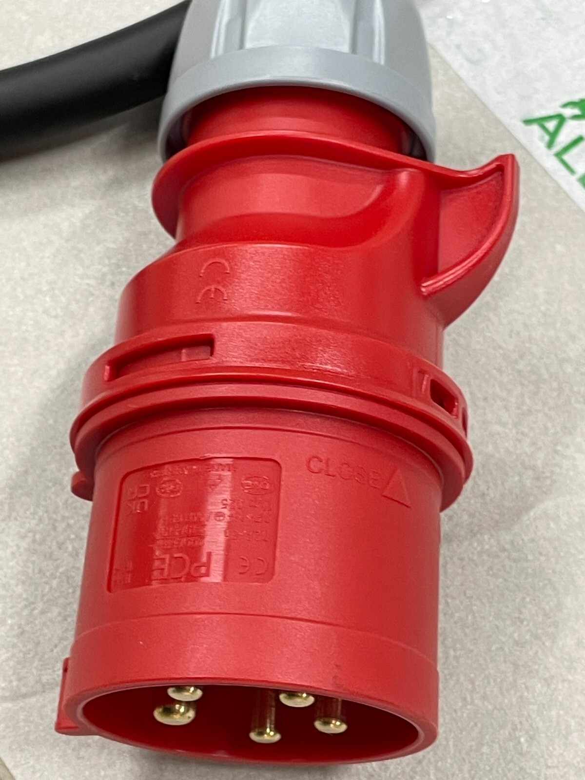 PORSCHE LADEKABEL FÜR NETZSTECKDOSE CEE 32A 3P 900MM GERADE 7PP971678GK ORIG.NEU - Obrázek 8