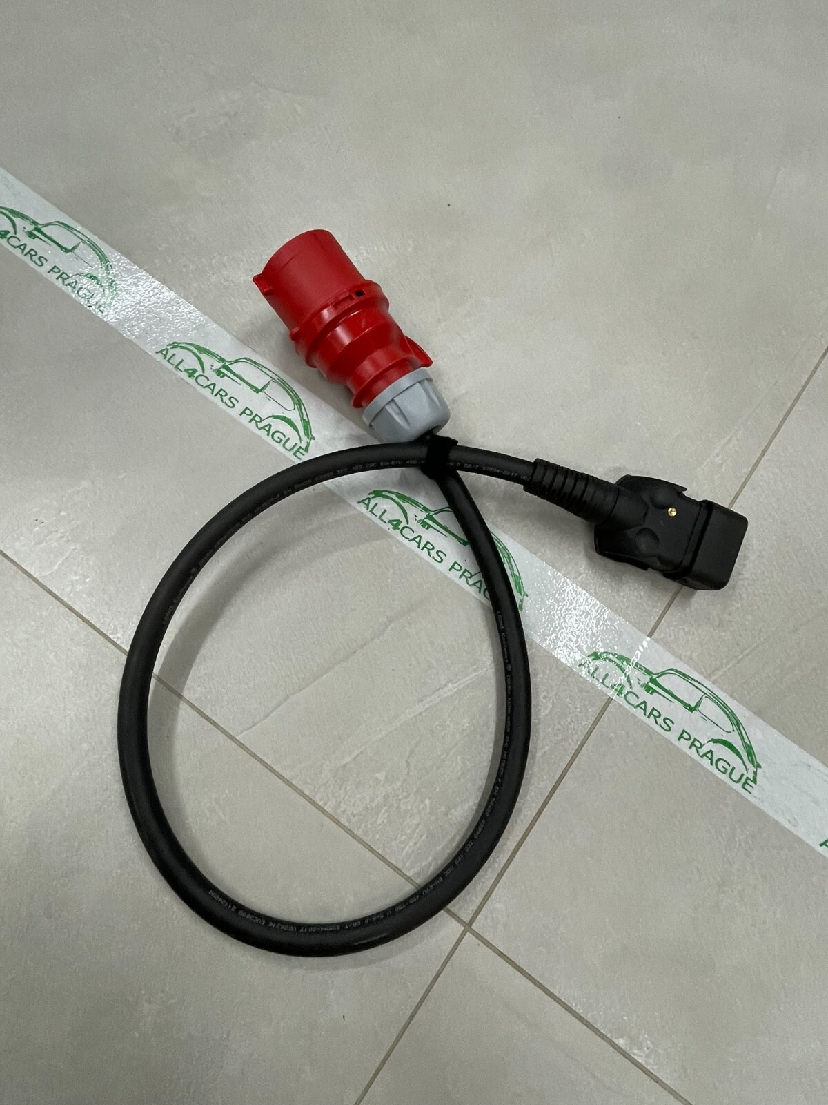 PORSCHE LADEKABEL FÜR NETZSTECKDOSE CEE 32A 3P 900MM GERADE 7PP971678GK ORIG.NEU - Obrázek 10