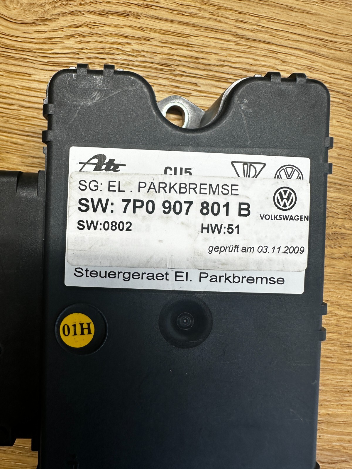 PORSCHE STEUERGERÄT ELEKTRONISCHE HANDBREMSE 7P0907801B Fast Neu dem v Test Car - Obrázek 4