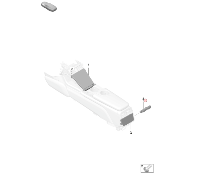 PORSCHE TAYCAN SCHALTER SITZHEIZUNG HINTEN 9J1919709B FAST NEU DEM V TEST WAGEN - Obrázek 5