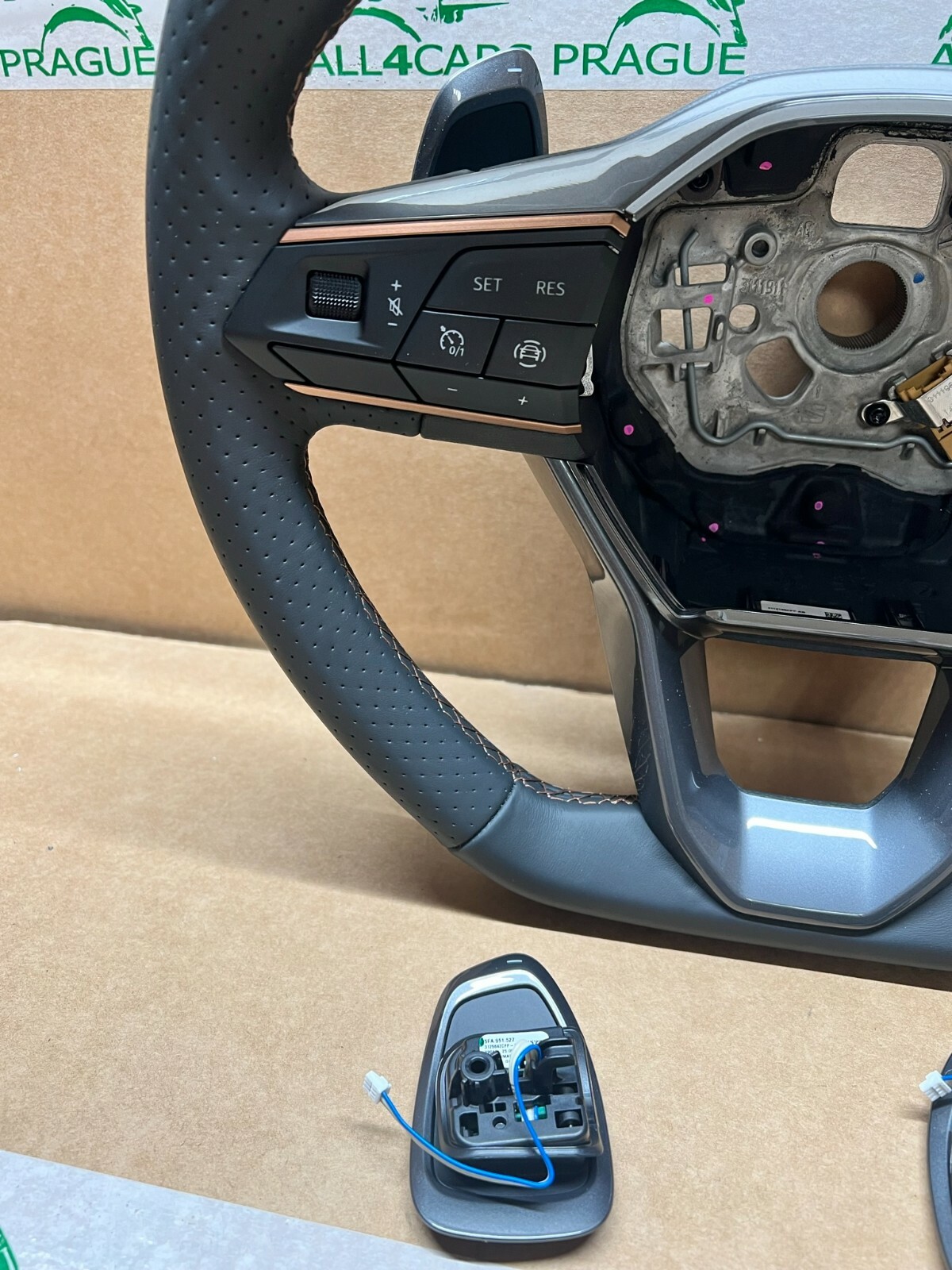 SEAT AUDI A3 A4 A5 A6 A7 STR. WHEEL PADDLES DSG LENKRAD SCHALTWIPPEN - Obrázek 6