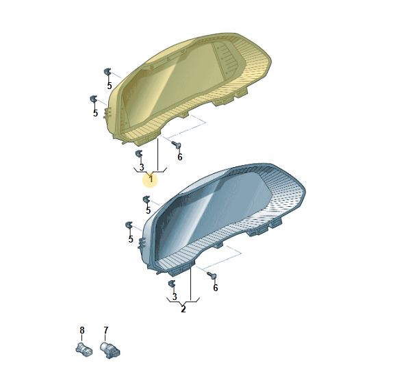ŠKODA OCTAVIA 4 KOMBIINSTRUMENT TACHOMETER VIRTUAL COCPIT 5E3920770E - 0 KM NEW - Obrázek 6