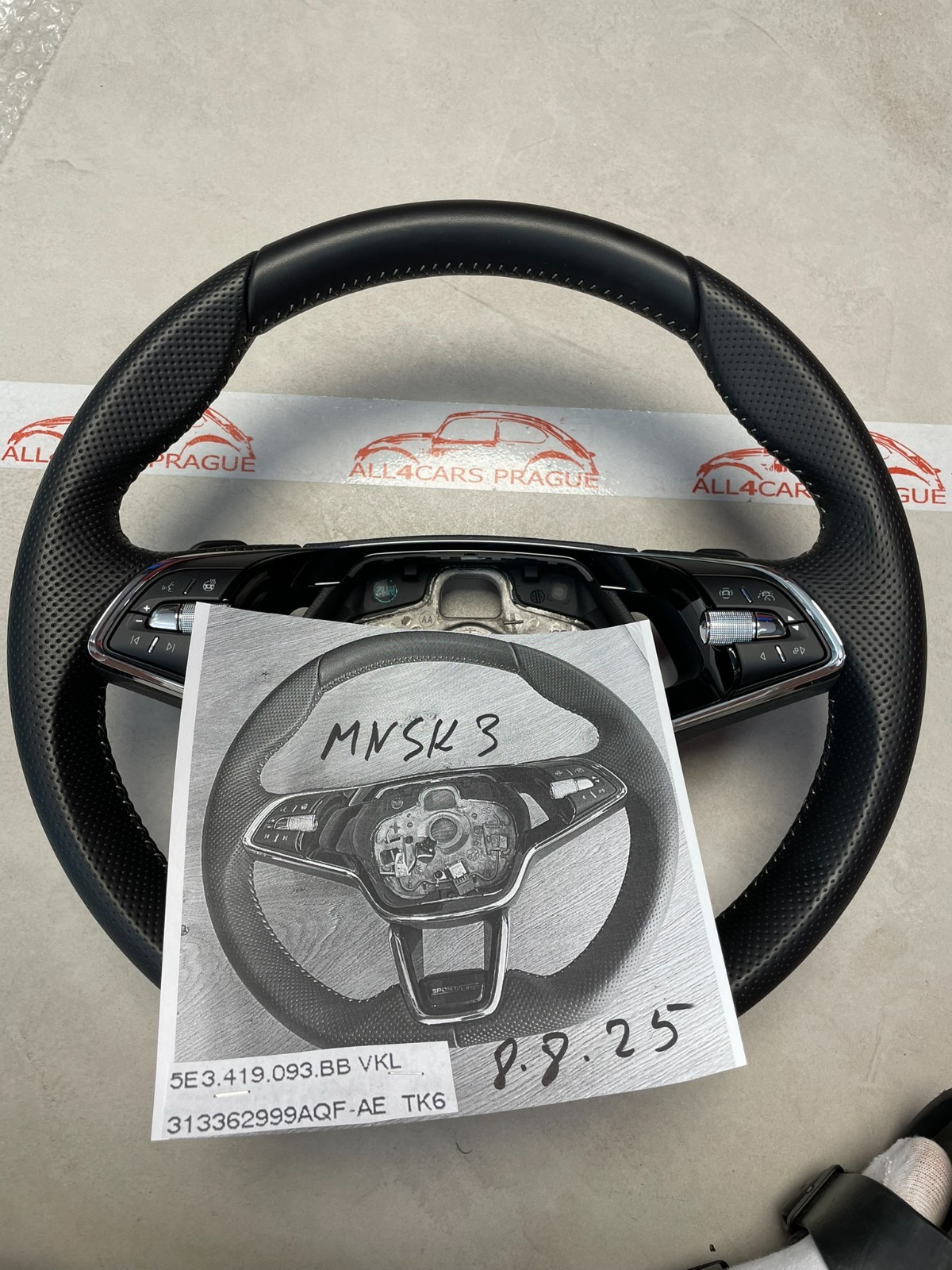 ŠKODA OCTAVIA IV 5E3 SPORT-LINE LENKRAD BEHEIZT ABGEFLACHT GELOCHT 5E3419093BB - Obrázek 25