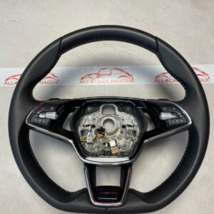 ŠKODA OCTAVIA IV 5E3 SPORT-LINE LENKRAD BEHEIZT ABGEFLACHT GELOCHT 5E3419093BB