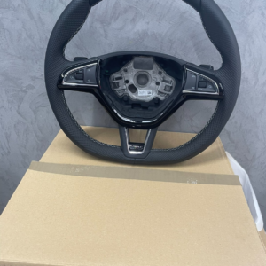 ŠKODA RS LENKRAD RS GELOCHT ABGEFLACHT LEDER VRS OCTAVIA 3 5E0419091CB ORIG. NEU