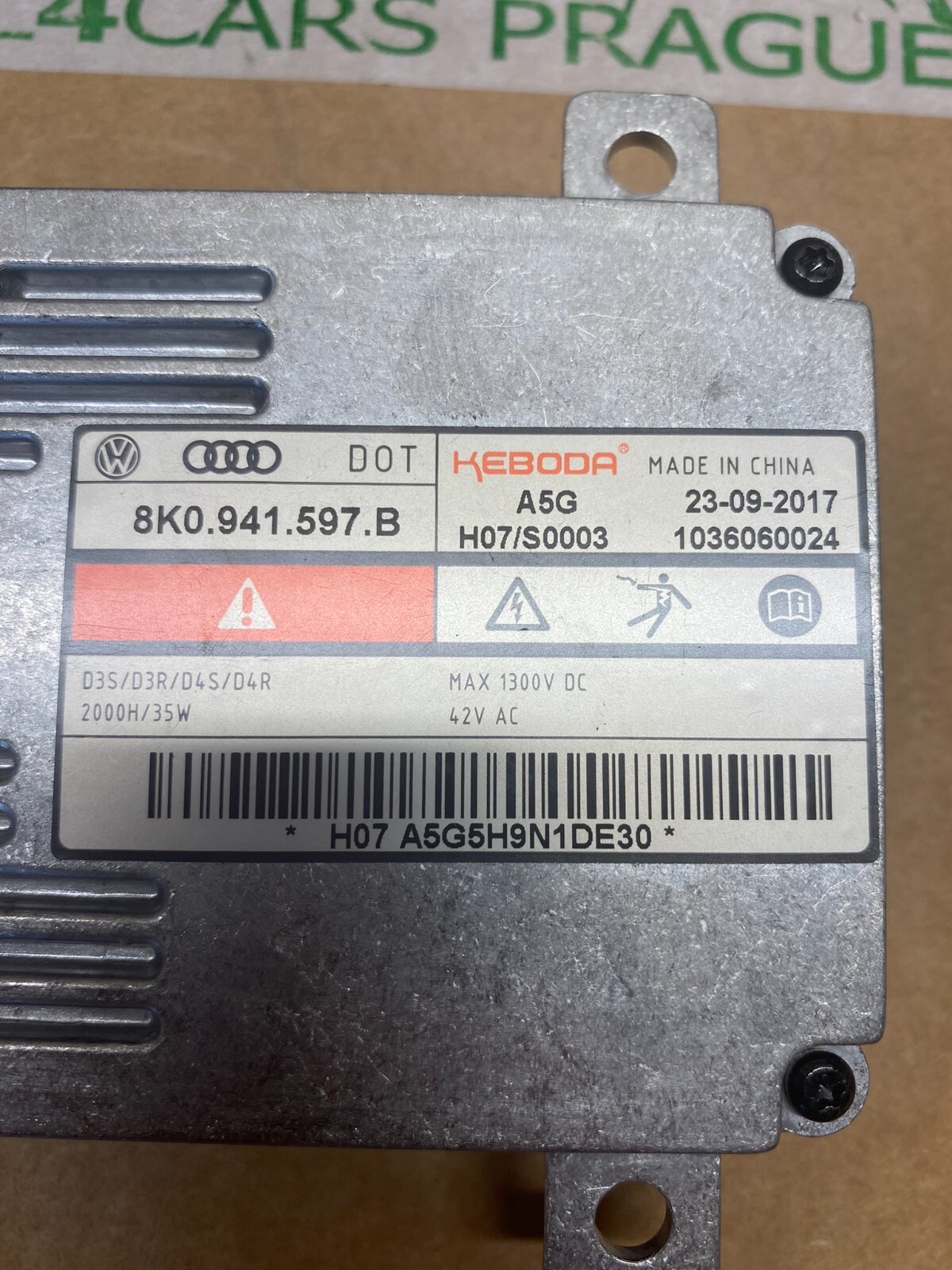 SKODA SUPERB, YETI KEBODA XENON SCHEINWERFER VORSCHALTGERÄT 8K0941597B ORIG.NEU! - Obrázek 3