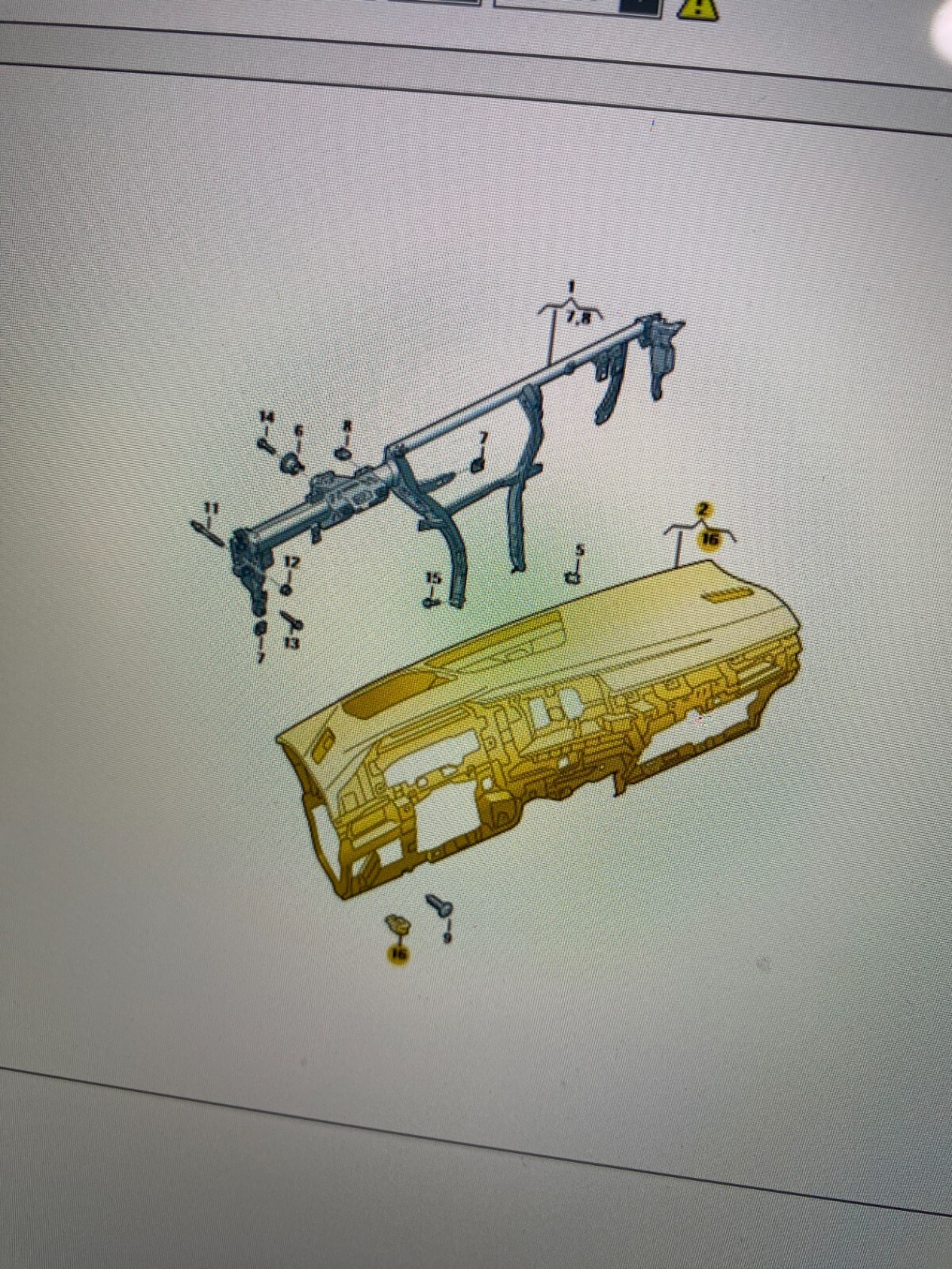 VOLKSWAGEN GOLF VIII ARMATURENBRETT SCHALTTAFEL 5H1857003N HEAD-UP ORIG. NEU!!! - Obrázek 15