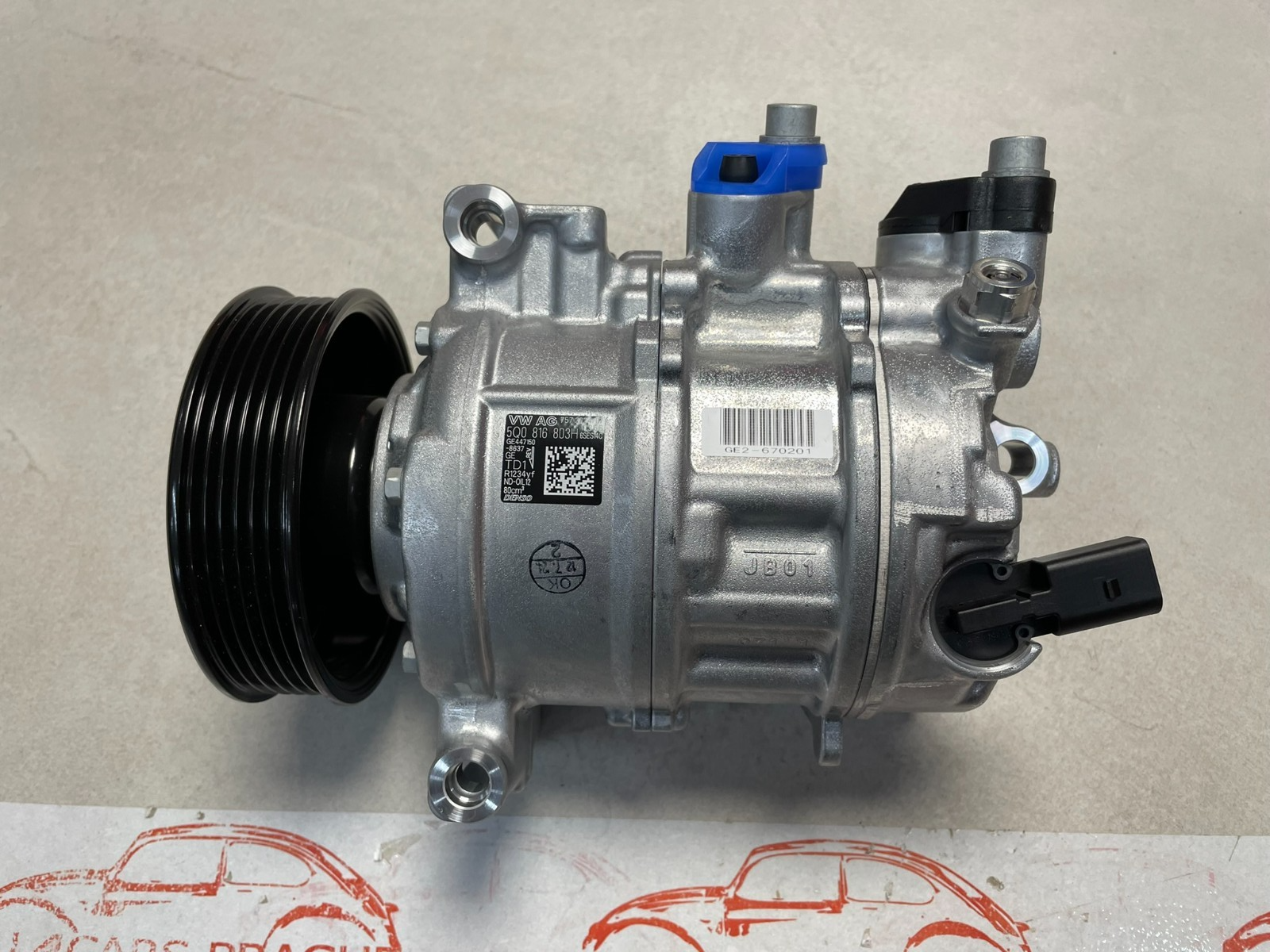 VOLKSWAGEN KLIMAKOMPRESSOR AUDI KLIMAKOMPRESOR 5Q0816803H ORIGINAL VW TEIL NEU! - Obrázek 7