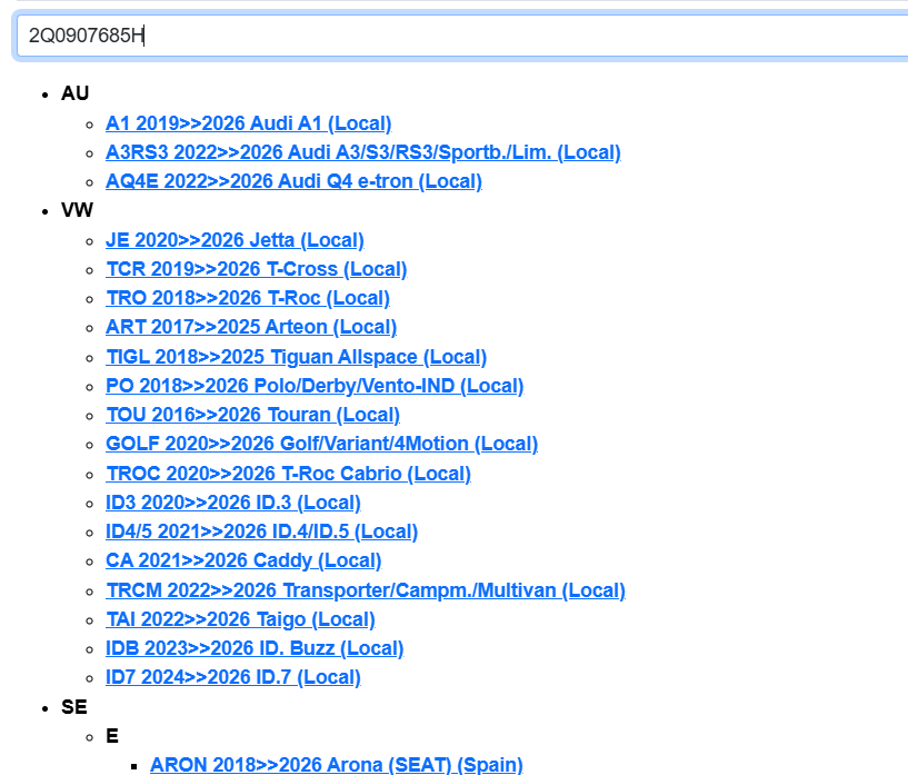 VW AUDI ŠKODA SEAT STEUERGERÄT FÜR SPURWECHSELASISTENT LINKS 2Q0907685H ORIG.NEU - Obrázek 6