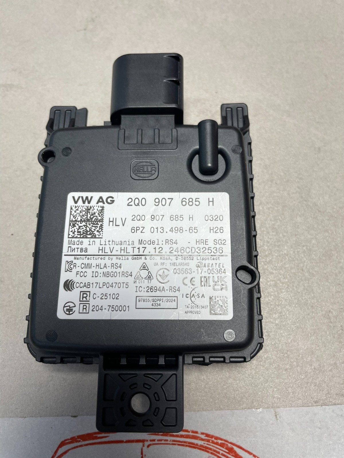 VW AUDI ŠKODA SEAT STEUERGERÄT FÜR SPURWECHSELASISTENT LINKS 2Q0907685H ORIG.NEU